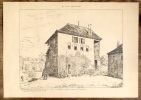 La Brasière, dernier reste du couvent des dominicains, vue intérieure d'après un dessin de Burgdorfer. . [Le vieux Lausanne]: 