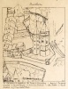 Lausanne vers 1660-70 d'après les plans de Buttet et Rebeur. Menthon / Martheray / Grand-Chêne / Maison-de-Ville. . [Le vieux Lausanne]: 