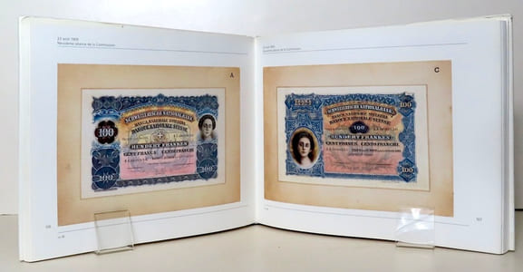 Ferdinand Hodler / Eugène Burnand et les billets de la Banque nationale suisse.