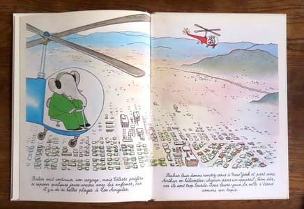 Babar en Amérique.