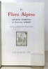 Flore alpine. Illustrée de 100 aquarelles donnant 180 études de fleurs.. Correvon Henry, Robert Philippe: 