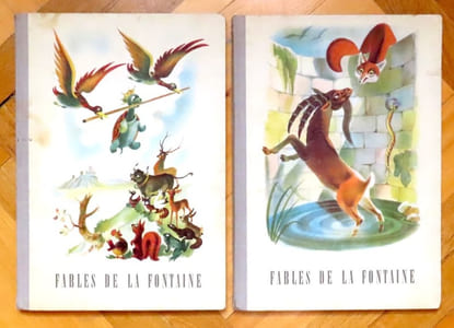Fables de La Fontaine illustrées par Moritz Kennel.