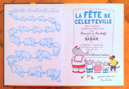 Babar à la fête de Célesteville.