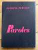 Paroles. . Prévert Jacques: 