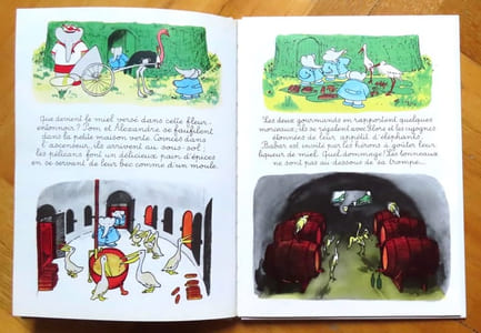 Babar dans l'île aux oiseaux.