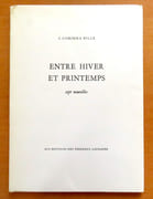 Entre hiver et printemps. Sept nouvelles.  par Bille S. Corinna, Edmond Bille (ill.):  - Image 1