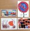 6 cartes autographes signées. . Vansier Boris: 