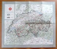 Les Postes alpestres suisses. Carte. . 