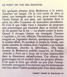 Atachev à Paris. 