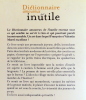 Dictionnaire amoureux de l'inutile. . Morel François et  Valentin: 