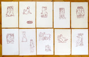 10 bois gravés sépia.  par Maillol Aristide:  - Image 1