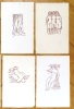 10 bois gravés sépia. . Maillol Aristide: 