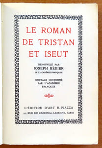 Le roman de Tristan et Iseut.