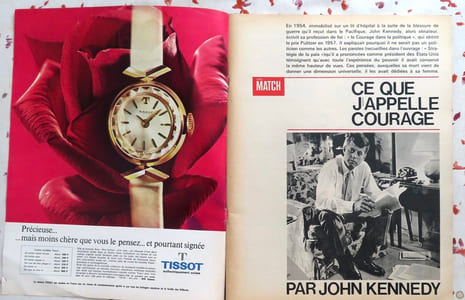 Paris Match numéro 765, 7 décembre 1963. [John Fitzgerald Kennedy]. Un numéro historique en couleurs - Le seul film de l'assassinat - Le monde entier aux obsèques. 