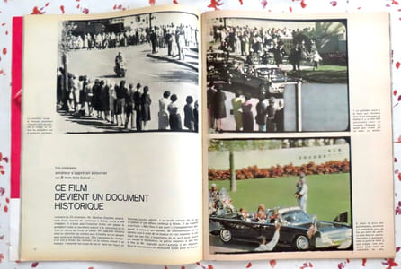 Paris Match numéro 765, 7 décembre 1963. [John Fitzgerald Kennedy]. Un numéro historique en couleurs - Le seul film de l'assassinat - Le monde entier aux obsèques. 
