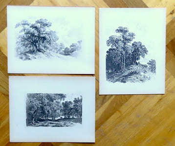 Paysages dessinés a la plume. 16 planches en héliogravure exécutées dans les ateliers de Sonor, S.A. à Genève.
