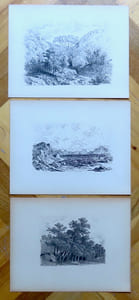 Paysages dessinés a la plume. 16 planches en héliogravure exécutées dans les ateliers de Sonor, S.A. à Genève.