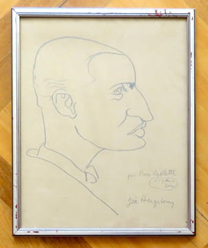 Dessin original signé - Pierre Valette. . Augsbourg Géa: