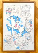 Les copains - Lithographie signée, avec envoi autographe.  par Augsbourg Géa:  - Image 1