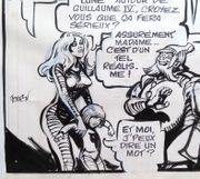 Barbarella - Le Semble-Lune. Strip original à l'encre de Chine.  par Forest Jean-Claude:  - Image 3