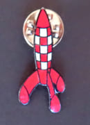 Pin's Tintin (épinglette) - Fusée.  par [Hergé]:  - Image 1