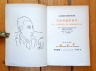 Jacquot et l'oncle de Marseille. Avec un portrait de l'auteur par Jean Cocteau gravé sur bois par G. Aubert. . Beucler André: 
