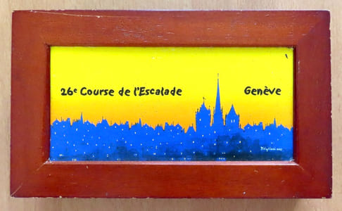 Boîte en bois - Prix-souvenir 26e Course de l'Escalade. 