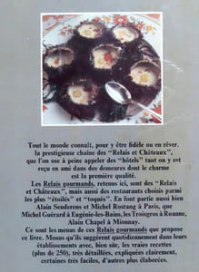 Les recettes des relais gourmands. Relais & Châteaux. 