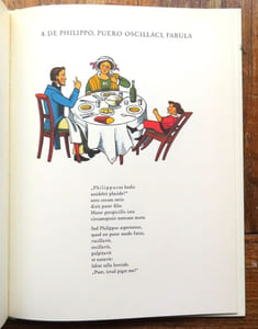 Petrulus Hirrutus. 'Der Struwelpeter'. Sive fabulae lepidae et picturae iocosae quas invenit ac depinxit Henricus Hoffmann doctor medicinae. Picturas secundem hoffmanni exemplar delineavit et lignis incidit Fridericus Kredel. Versiculos in sermonem latinum transtulit Eduardus Bornemann.