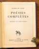 Poésies complètes. . Vigny Alfred de, Guillemin Henri (introduction): 