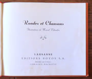 Rondes et chansons.  par Vidoudez Marcel (ill.):  - Image 2