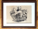 Hermine - Bois original signé et numéroté. . Hainard Robert: 