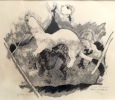 Hermine - Bois original signé et numéroté. . Hainard Robert: 