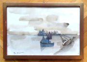 Aquarelle originale signée.  par Augsbourg Géa:  - Image 1