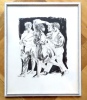 Lithographie - Personnages en mouvement. . Erni Hans: 