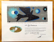 Certificat de passage du Pôle & de la ligne de changement de date / Certificate of crossing the North Pole and the date line.  par Air France:  - Image 2