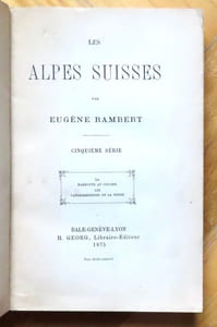 Les Alpes Suisses - 5e série.