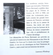 Pierre Bertrand et l'histoire de Genève. 50 ans de chroniques genevoises.  par Winthrop Laurence:  - Image 2