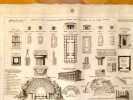 Table comparative des Temples, des Théâtres & de quelques autres édifices antiques. Elévation & plan géométral des différents Temples de la Sicile ...