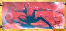 Lithographie Marvel – Daredevil. Signée, numérotée. . Gabriele Dell’Otto: 