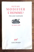 Peut-on modifier l'Homme ? par Rostand Jean:  - Image 1