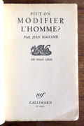 Peut-on modifier l'Homme ? par Rostand Jean:  - Image 2