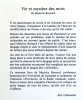 Vie et myst&egrave;re des mots. . Bossard Maurice: 