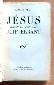 Jésus raconté par le juif errant.