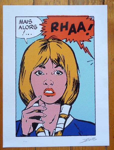 Affiche Festival BD-Fil 2016, sign&eacute;e. . Derib: 