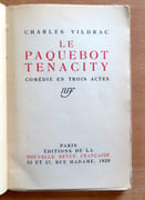 Le paquebot Tenacity. Comédie en trois actes.  par Vildrac Charles:  - Image 2