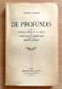 De Profundis. Pr&eacute;c&eacute;d&eacute; de Lettres &eacute;crites de la prison par Oscar Wilde &agrave; Robert Ross. . Wilde Oscar: 