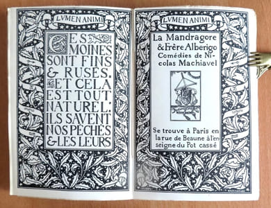 La Mandragore & Frère Alberigo. Comédies.