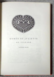 Trois nouvelles suisses. Roméo et Juliette au village - L'amulette - L'araignée noire.