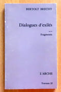 Dialogues d’exilés.  par Brecht Bertolt: 